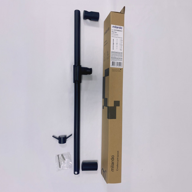 Стойка для душа Milardo Ideal Spa черная матовая (ILS70B0M17)