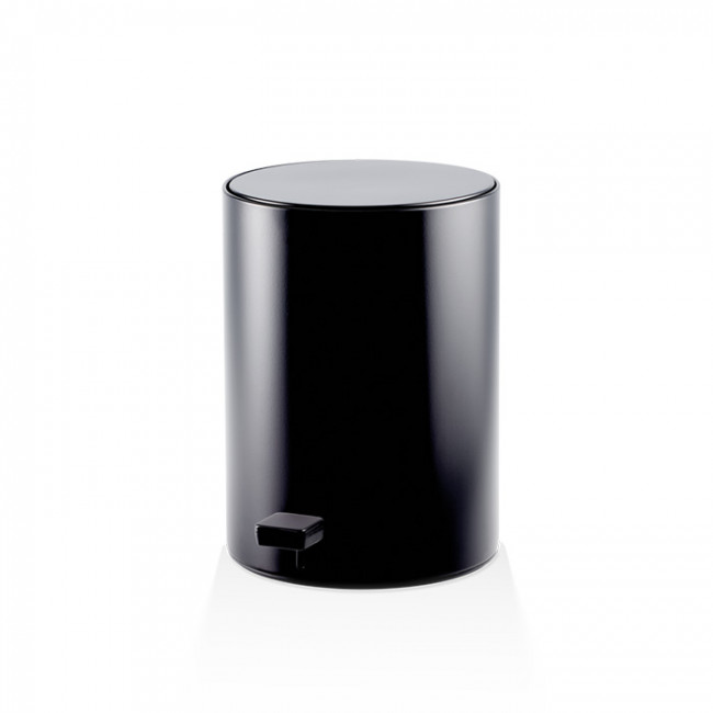 Decor Walther TE 50 Ведро 23.5xh32см, с педалью и крышкой, softclose, напольная, цвет: черный матовый