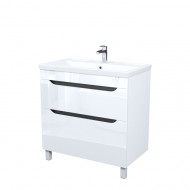 Тумба с умывальником, напольная, 80 см, белый, Ray, IDDIS, RAY80WFi95K