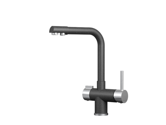 Смеситель для кухни GRANULA (5008, ЧЁРНЫЙ) Смеситель для кухни GRANULA (5008, ЧЁРНЫЙ)