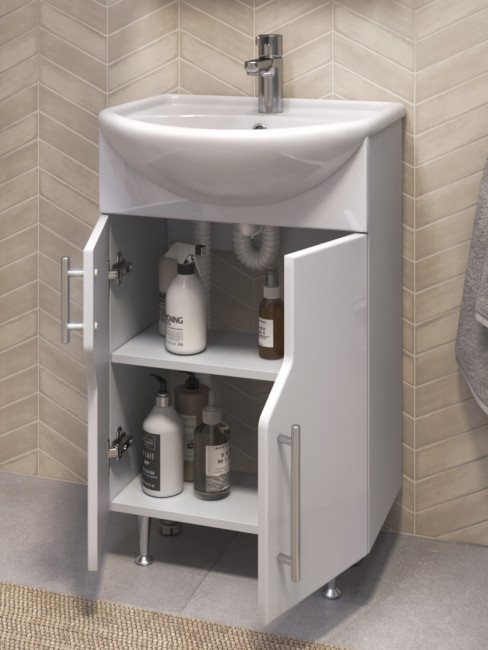 Тумба под раковину VIGO Turin 550-2-0 (Уют) поставляется в разобранном виде (225)