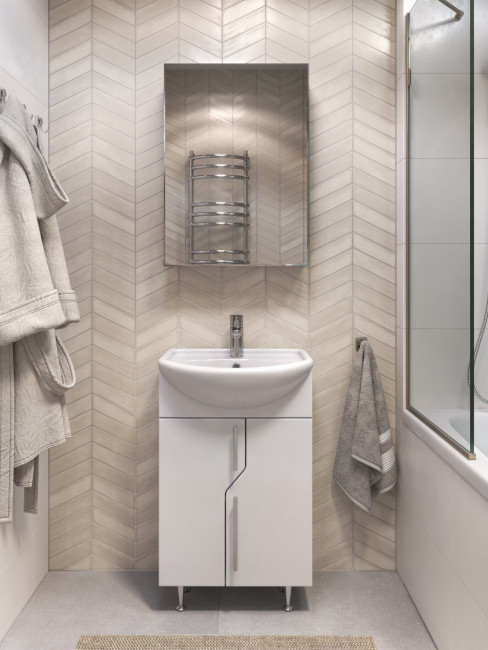 Тумба под раковину VIGO Turin 550-2-0 (Уют) поставляется в разобранном виде (225)