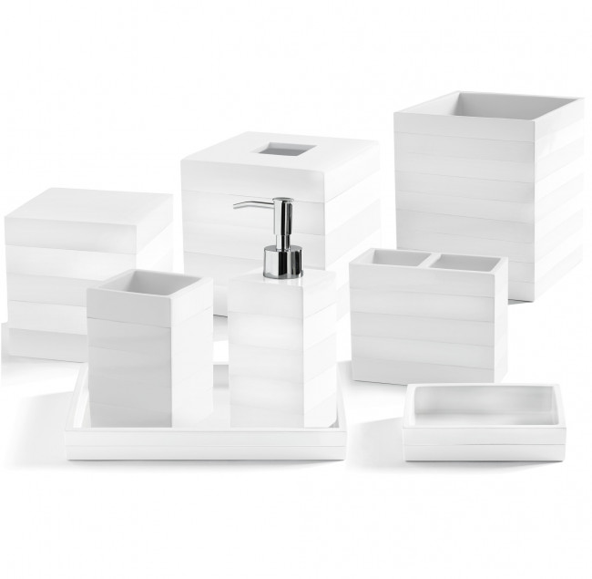 Стакан для зубной пасты Kassatex Cabana White ACL-T-W Стакан для зубной пасты Kassatex Cabana White ACL-T-W