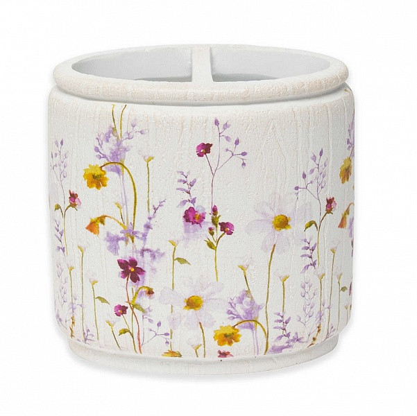 Стакан для зубных щеток Croscill Pressed Flowers 6A0-002O0-9928/990