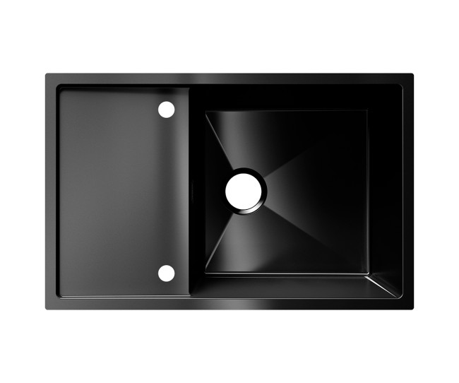 Мойка ULGRAN STEEL 780 Х 500, цвет «вороненая сталь» (US 780-003)