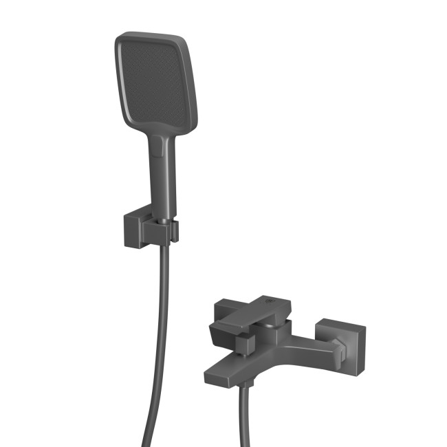 Смеситель для ванны с коротким изливом RUSH Thira (TR3635-44Grey)