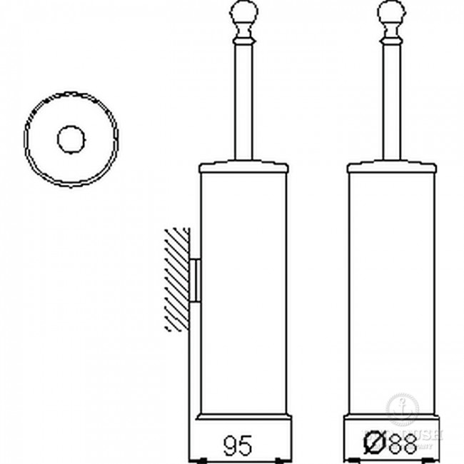 CISAL Arcana Ершик подвесной, цвет: хром CISAL Arcana Ершик подвесной, цвет: хром