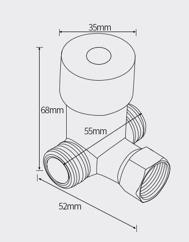 Дивертор для сенсорного смесителя (AAA)