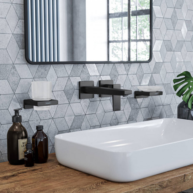 Hansgrohe AddStoris Стакан для зубных щеток, цвет: черный матовый Hansgrohe AddStoris Стакан для зубных щеток, цвет: черный матовый