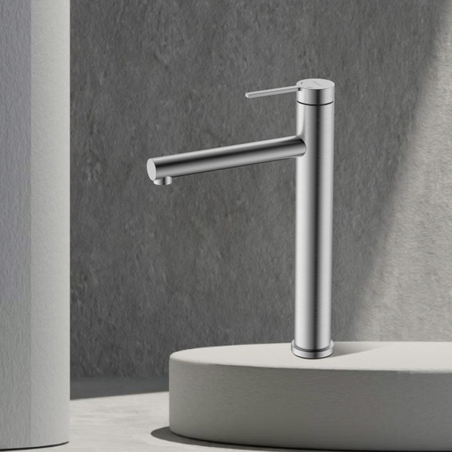 Смеситель Rossinka для раковины высокий монолитный (RSF-1715S-SSN) Смеситель Rossinka для раковины высокий монолитный (RSF-1715S-SSN)