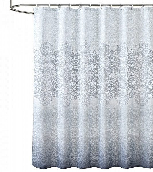 Шторка для ванной 180x200 Carnation Home Fashions Gradient Silver GRN180SLV Шторка для ванной 180x200 Carnation Home Fashions Gradient Silver GRN180SLV
