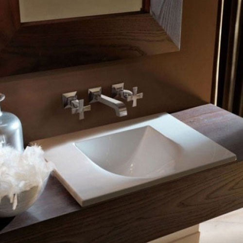 Kerasan Bentley Раковина 55х36х2 см, без отв., цвет: белый