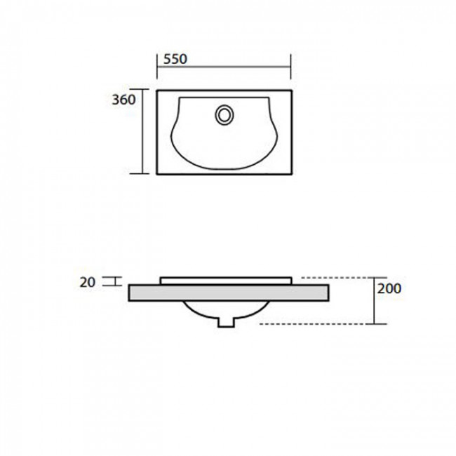 Kerasan Bentley Раковина 55х36х2 см, без отв., цвет: белый