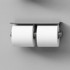 Agape Mach 2 Держатель для туалетной бумаги двойной подвесной 28.3x8.5 см, цвет: сатин