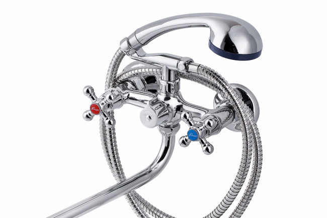 Смеситель для ванны с душем FAUZT FZs-511-54 тип См-ВУДРНШлА Смеситель для ванны с душем FAUZT FZs-511-54 тип См-ВУДРНШлА