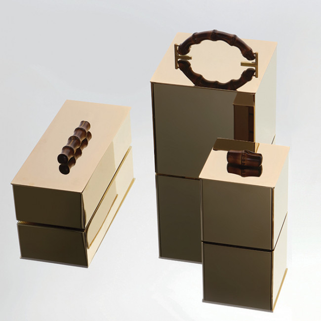 Bertocci Guccio Лоток настольный 26х11см., стеклянный, цвет: серый/золото