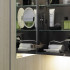 BURGBAD Eqio Зеркальный шкаф с гориз светодиод подсв.120х80х17см,3 зерк двери с обоих сторон, вариант R, цвет: серый