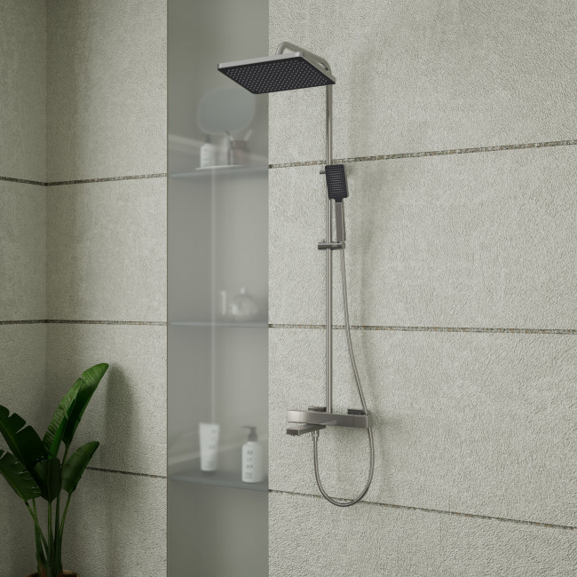 Тропическая душевая система RUSH термостатическая с изливом хром (ST4235-60)