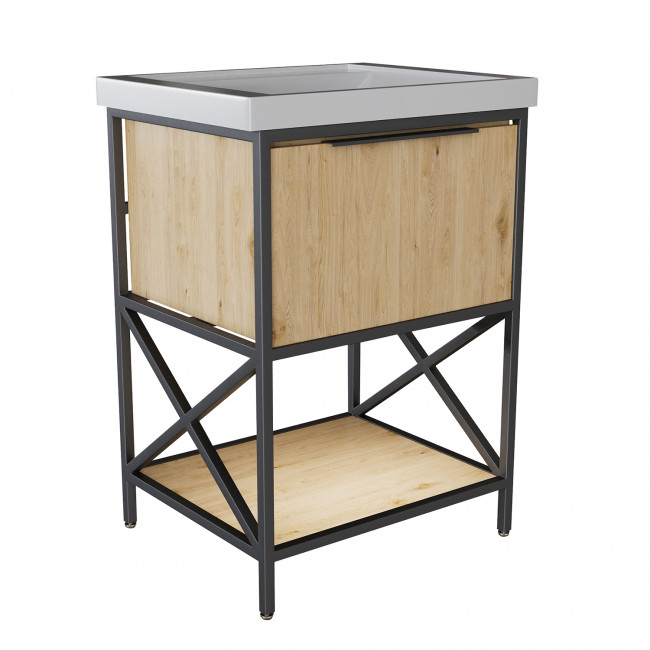 Тумба под раковину MIXLINE БРУКЛИН-60 Дуб Бунратти под ум. Fest 60 (548234) Тумба под раковину MIXLINE БРУКЛИН-60 Дуб Бунратти под ум. Fest 60 (548234)