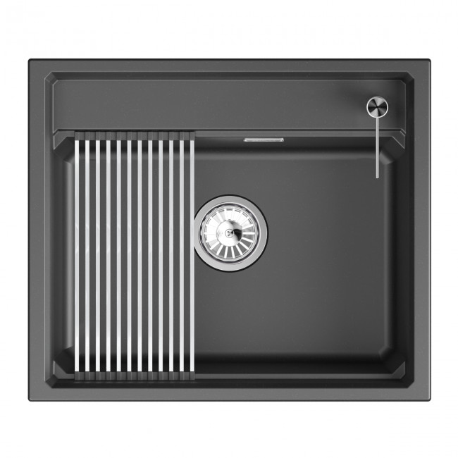 Кухонная мойка GRANULA кварц (6003i, ШВАРЦ) Кухонная мойка GRANULA кварц (6003i, ШВАРЦ)