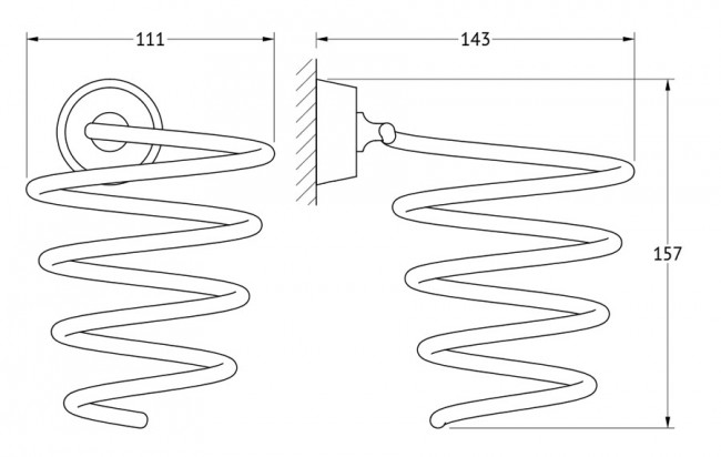 Держатель фена FBS Vizovice VIZ 080
