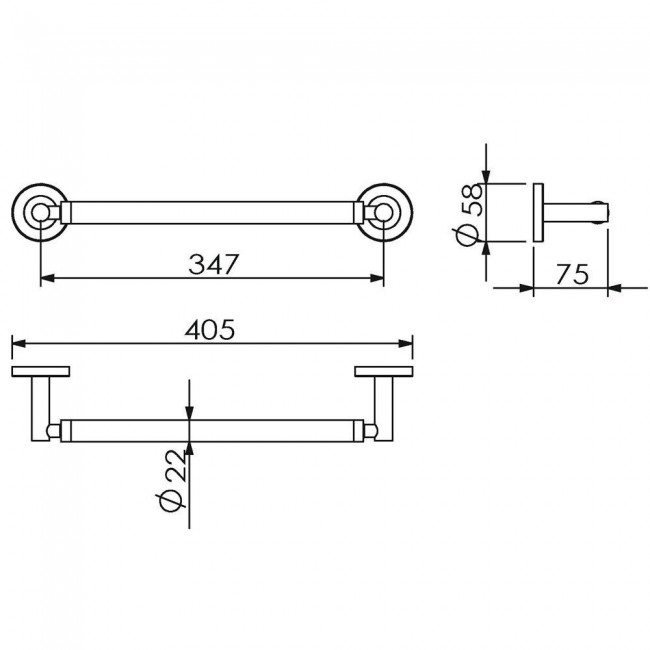 Поручень 30 см Langberger Burano 11056A