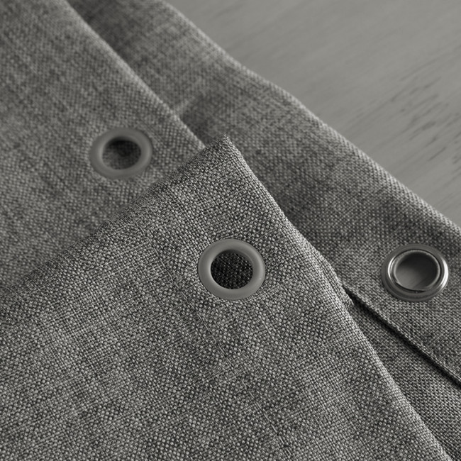 Шторка для ванной 180x200 Carnation Home Fashions Linen Grey LIN180GR