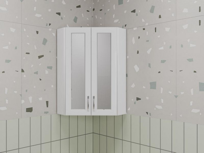 Подвесной шкаф Style Line 450/800 угловой (стекло)