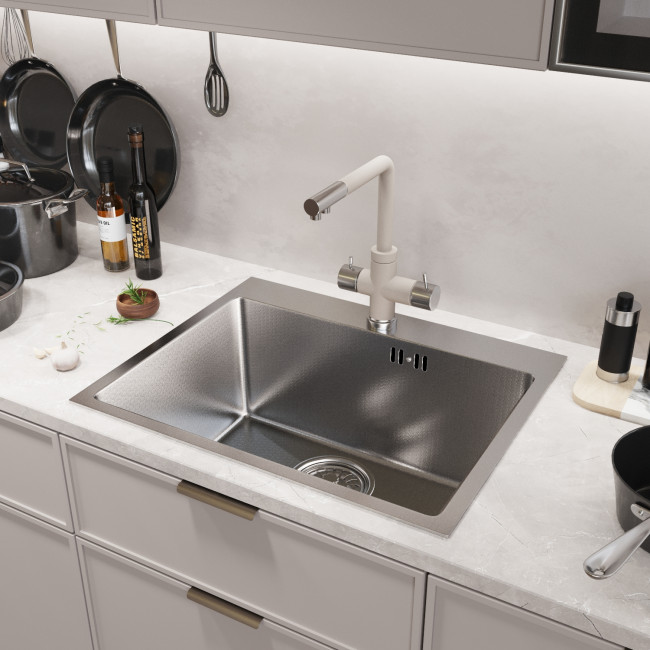 Кухонная мойка 53х43 вып 3 1/2 MIXLINE PRO 22см с сифоном сатин НАНО (552934) Кухонная мойка 53х43 вып 3 1/2 MIXLINE PRO 22см с сифоном сатин НАНО (552934)