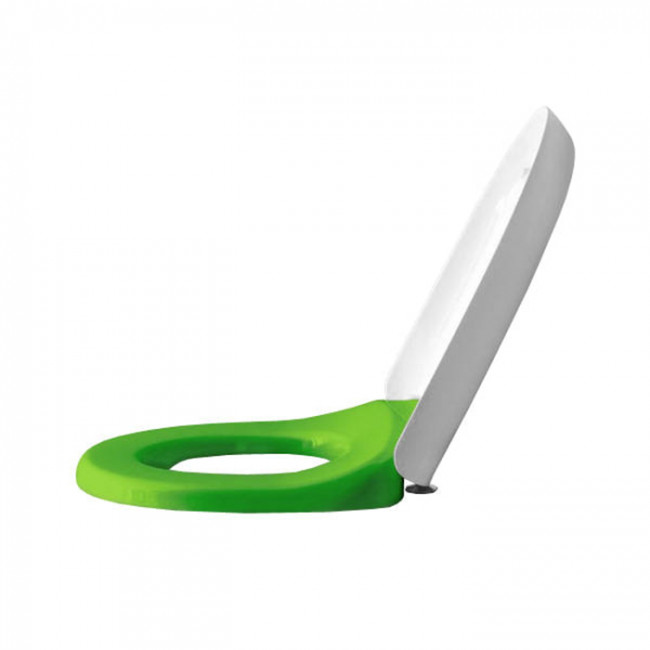 Laufen Florakids Сиденье для унитаза 8.2003.1, softclose, цвет белый/зеленый Laufen Florakids Сиденье для унитаза 8.2003.1, softclose, цвет белый/зеленый