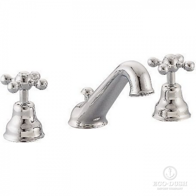 CISAL Arcana Ceramic Смеситель для раковины на 3 отверстия с донным клапаном, цвет: хром AC00102021