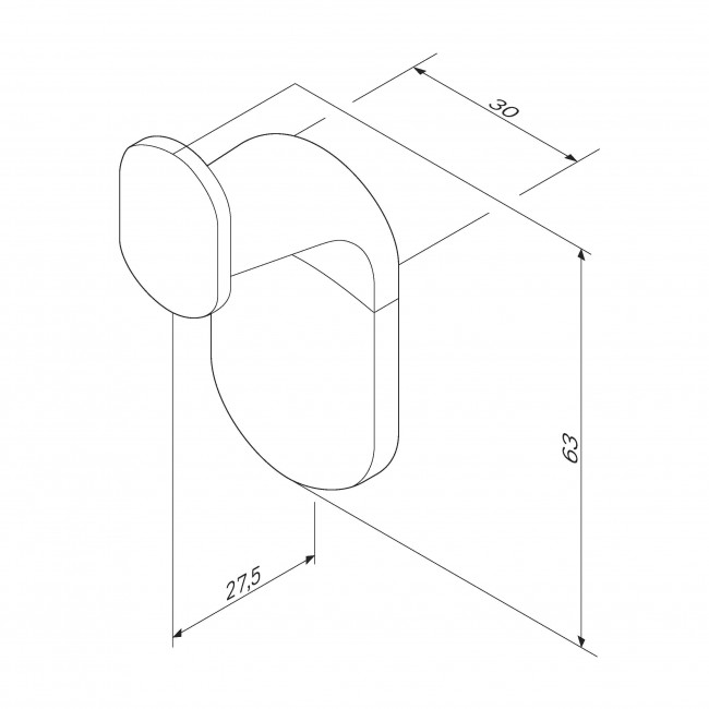 AM.PM A84345500 X-Joy Крючок для полотенец (2 шт)