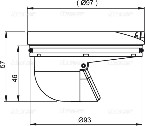 Alcaplast APV0030 Гидрозатвор сухой