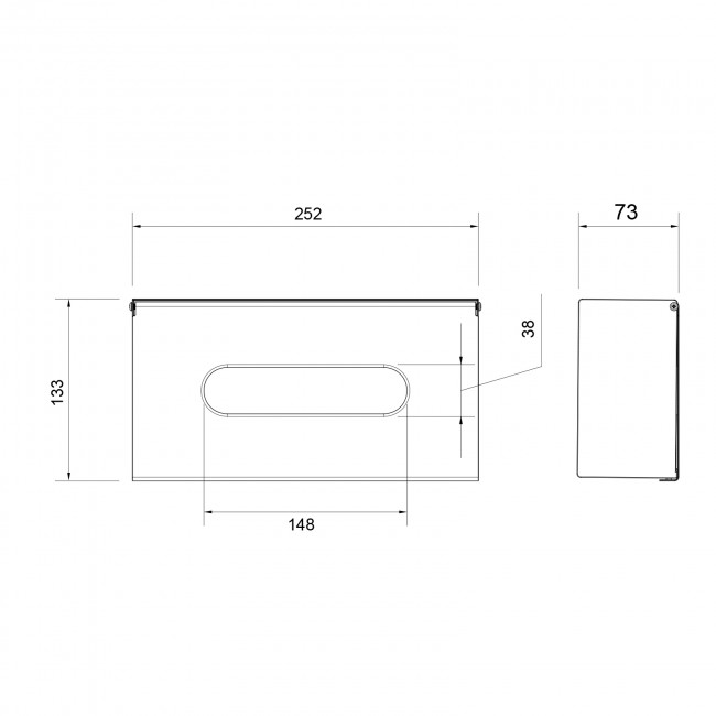 Бокс для салфеток Timo Petruma золото матовое (15244/17)