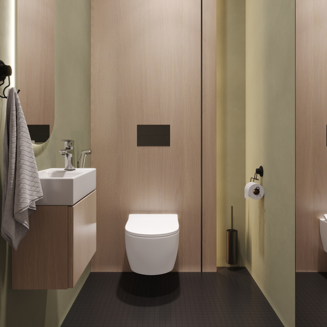 Смеситель для умывальника с гигиеническим душем Milardo Rora хром глянцевый (RORSB01M08)