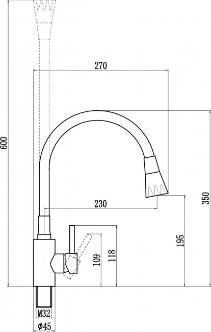 Смеситель для кухни Fmark (FS8299H-02)