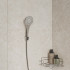 Душевой гарнитур с держателем, Essential, Milardo, 3303F10M16