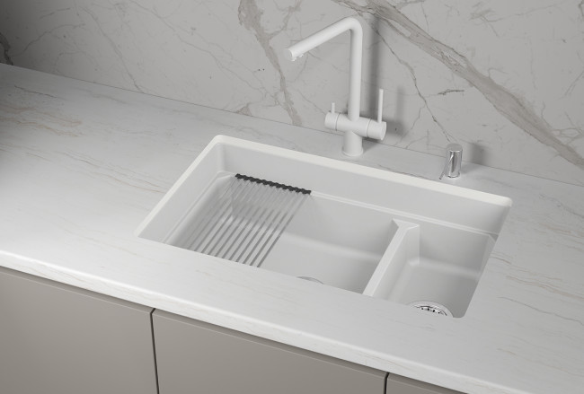 Кухонная мойка GRANULA кварц (7304iU, АРКТИК) Кухонная мойка GRANULA кварц (7304iU, АРКТИК)