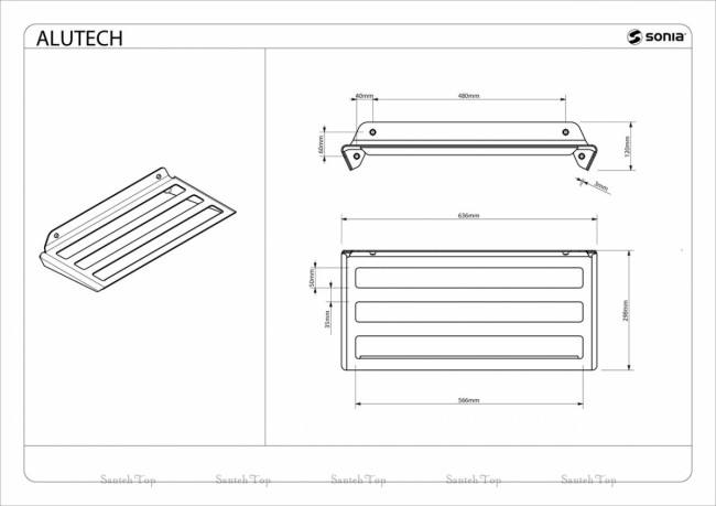 Полка для полотенец Sonia 176076