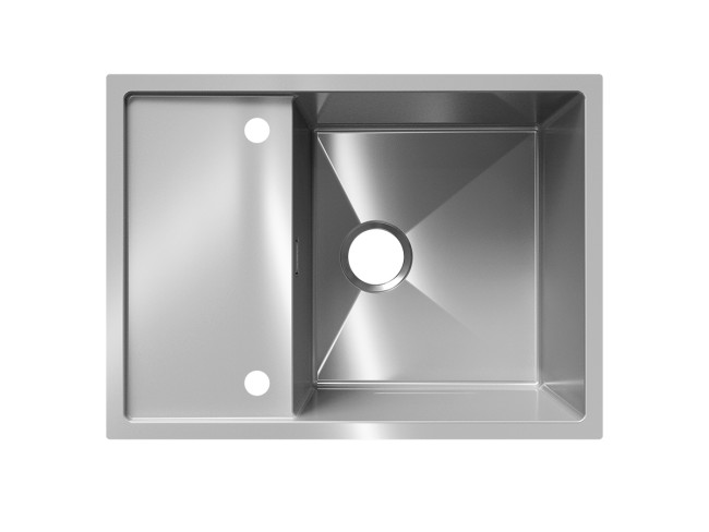 Мойка ULGRAN STEEL 680 Х 500, цвет «брашированная сталь» (US 680-001)