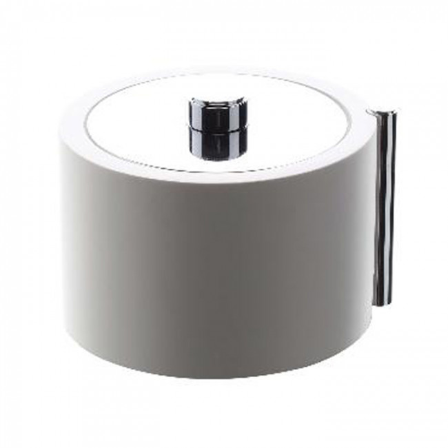 Bertocci Easy Контейнер настольный O80х120 мм., с крышкой, цвет: белый глянцевый Bertocci Easy Контейнер настольный O80х120 мм., с крышкой, цвет: белый глянцевый