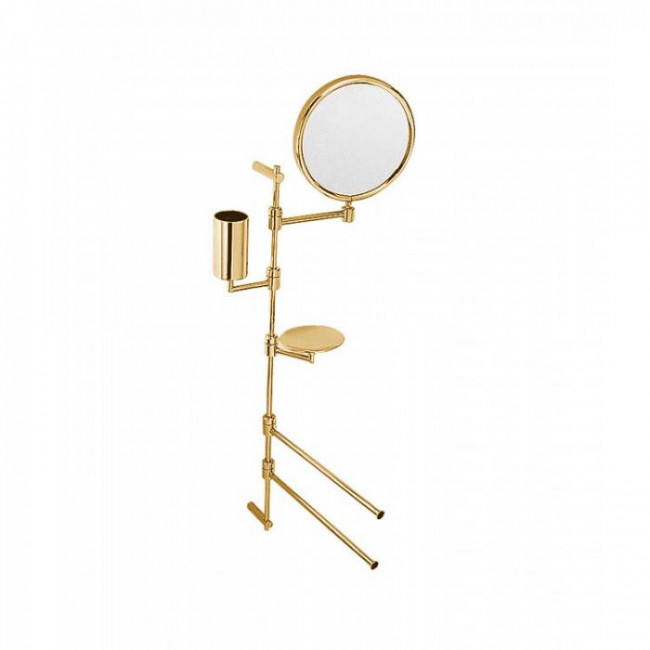 Стойка с аксессуарами 70см., подвесная Bongio T Mix, цвет: золото 24к.