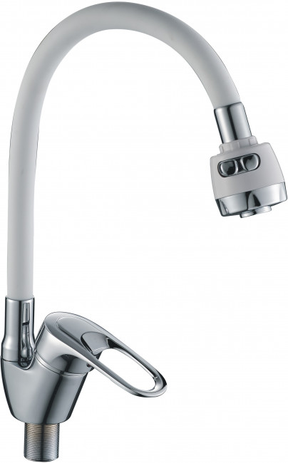 Смеситель для кухни Cron белый (CN4304)