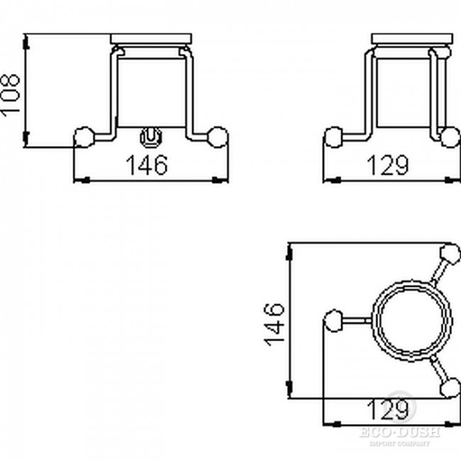 CISAL Arcana Стакан настольный керамический, цвет: белый/хром