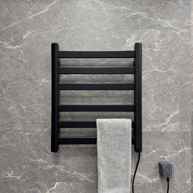 Полотенцесушитель электрический Fixsen BASIC 600х500 черный (FX-7400B)