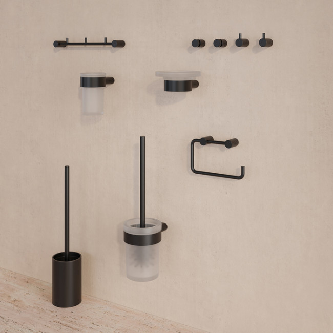 Ершик, нержавеющая сталь, Petite, черный матовый, IDDIS, PETBLSGi47