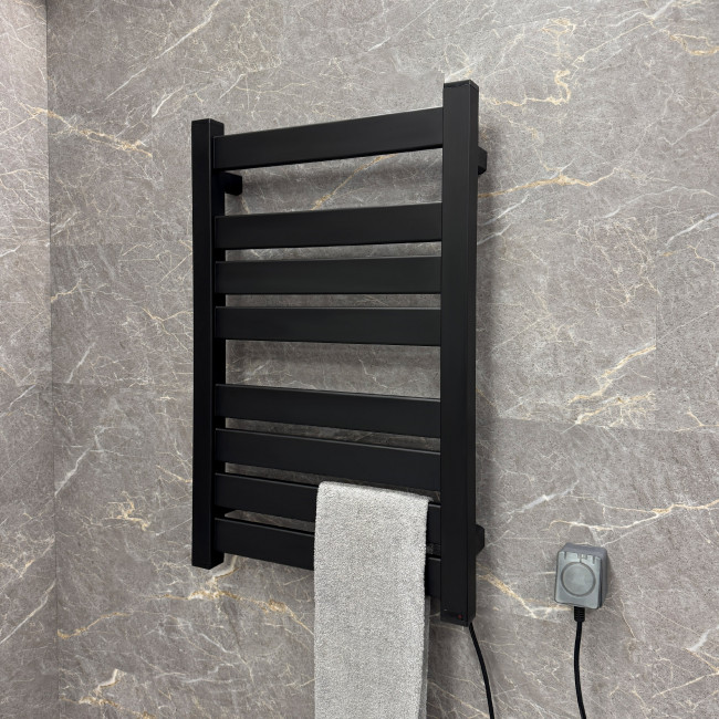 Полотенцесушитель электрический Fixsen HI-TECH 800х500 черный (FX-7500B)