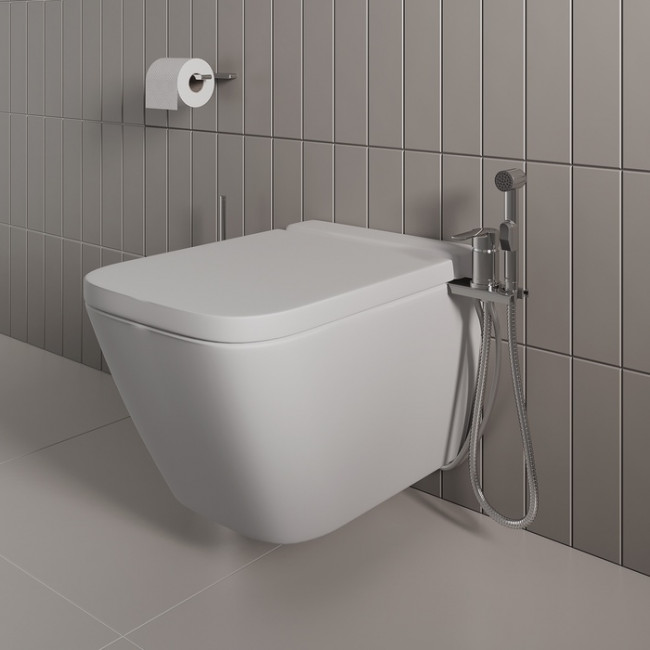 Гигиенический душ Milardo с установкой на унитаз, глянцевый хром, Tidy (001SB00M08)