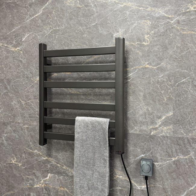 Полотенцесушитель электрический Fixsen BASIC 600х500 графит (FX-7400F)