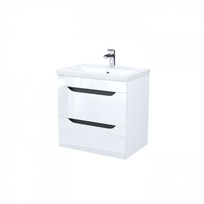Тумба с умывальником, подвесная, 60 см, белый, Ray, IDDIS, RAY60W0i95K